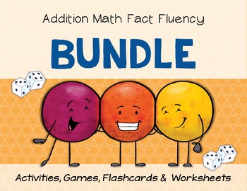 Preview of Addition Math Fact Fluency: BUNDLE