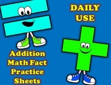 Addition Math Fact Practice Printables