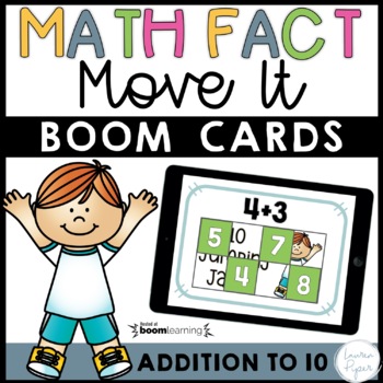 Preview of Addition Math Facts Boom Cards™ - Addition to 10