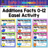 Addition Math Facts Easel Activity Bundle