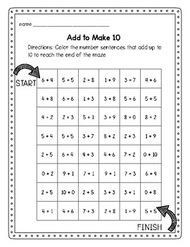 addition math mazes by education connection teachers pay