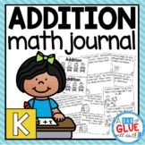 Addition Math Review Journal for Kindergarten