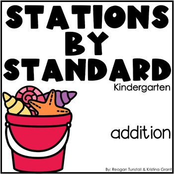 Preview of Addition Math Stations Kindergarten