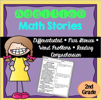 Addition Math Stories Word Problems 2nd Grade by Bilingual Toolkid