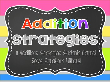Preview of Addition Math Strategies