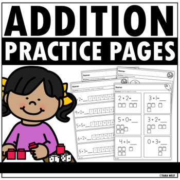 Preview of Addition Math Strategies Practice Pages