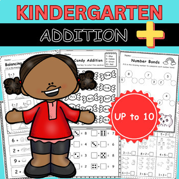 Preview of Addition Math Worksheets - Counting on (up to 10) - Missing Numbers