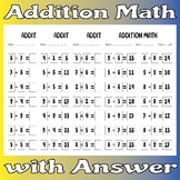 Addition Math with Answer for Kids