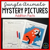 Mystery Pictures Jungle - Addition Facts