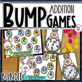 Addition & Number Bump Games  - using spinners -  EASTER BUNDLE