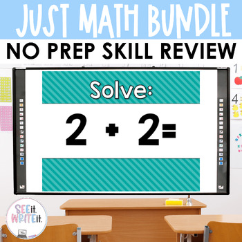 Preview of Addition, Number Sense, Skip Counting: Just Math See it. Write it. Bundle