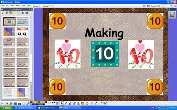 Preview of Grade 1 Addition Number Sense Ways to Make Sums of 10 - ActivInspire Flipchart