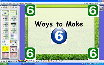 Preview of Grade 1 Addition Number Sense Ways to Make Sums of 6 - ActivInspire Flipchart