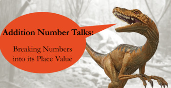 Preview of Addition Number Talk PowerPoint: Place Value, Compensation, Adding in Chunks