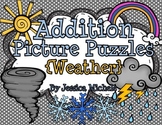 Addition Picture Puzzles {Weather}