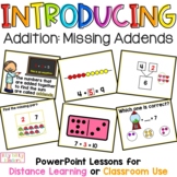 Addition PowerPoint - Missing Addends, Part - Part - Whole, Distance Learning