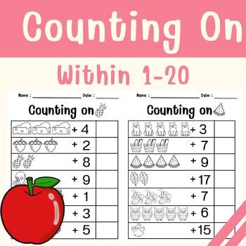 Preview of Addition Practice (Counting on) Kindergarten