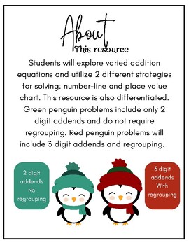 Preview of Winter Addition Strategies: Differentiated Resource