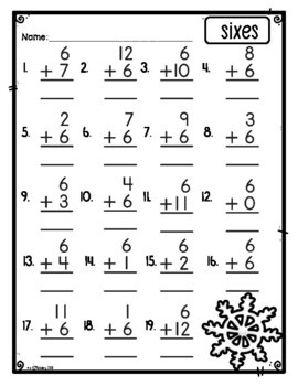 Addition Practice Pages: Christmas/Winter Themed by MrsMabalay | TPT