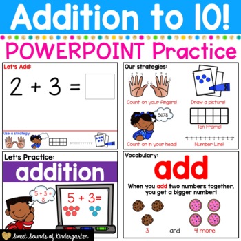 Preview of Addition Practice Powerpoint | Distance Learning Powerpoint