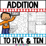 Addition to 5 & Addition to 10 Printables | Add to 5 & 10 
