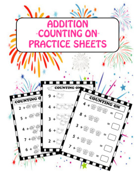 Preview of Addition Practice Sheets {Counting On}