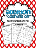 Addition Practice Sheets {Counting On}