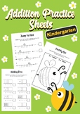 Addition Practice Sheets {Kindergarten Math, Addition Practice}