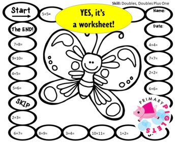 Addition Practice Worksheets Spring Theme - Addition Strategies | TpT