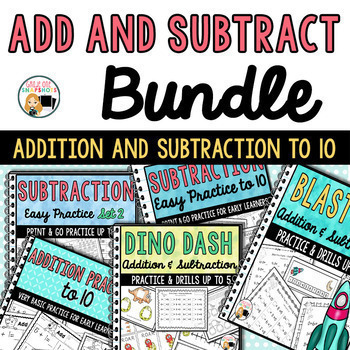 Preview of Addition Practice and Subtraction Practice Sheets Bundle