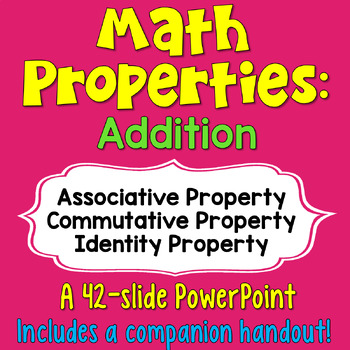 Preview of Addition Properties PowerPoint Lesson: Commutative, Associative, Identity