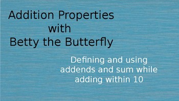 Addition Properties Powerpoint By Original Educator | TPT