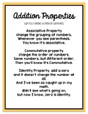 Addition Properties Song