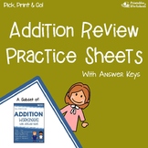 Addition With, Without Regrouping Practice Sheets