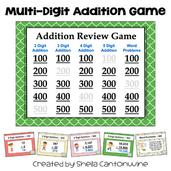 Preview of Multi-Digit Addition Game