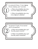 Addition Rule Probability Task Cards