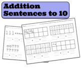 Addition Sentences To 10 Fun Items