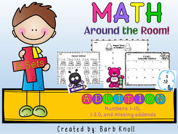 Preview of Addition Set of 5: Math Around the Room