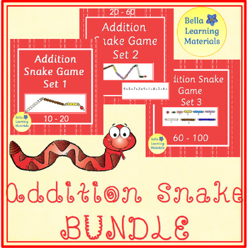 Preview of Addition Snake Game BUNDLE