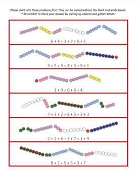 Snake Game Addition Kit 2 - ETC Montessori Online