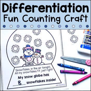 Winter Math Craftivity | Addition Snow Globe by KC Kindergarten | TpT