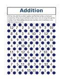 Addition Squares, Math with a Buddy Game, Print and Play