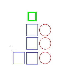 Preview of Addition Standard Algorithm Visual