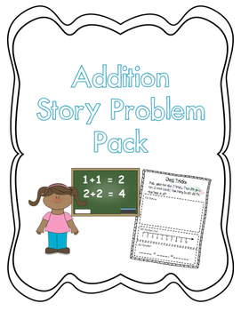 Addition Story Problem Pack by Cuckoo for Kindergarten | TPT