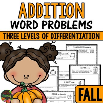 Preview of Fall Word Problems (Addition Word Problems)