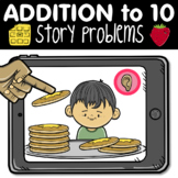 Addition Story Problems - *Distance Learning* Boom Cards™