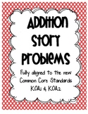 Addition Story Problems aligned to Common Core {Freebie}