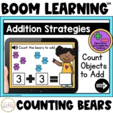 Addition Strategies: Count Bears to Add Boom Cards™
