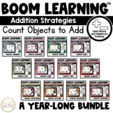 Addition Strategies: Count Objects to Add Boom Cards™: A Y