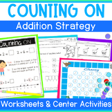 Counting On Addition Worksheets + Counting On Game Set - C